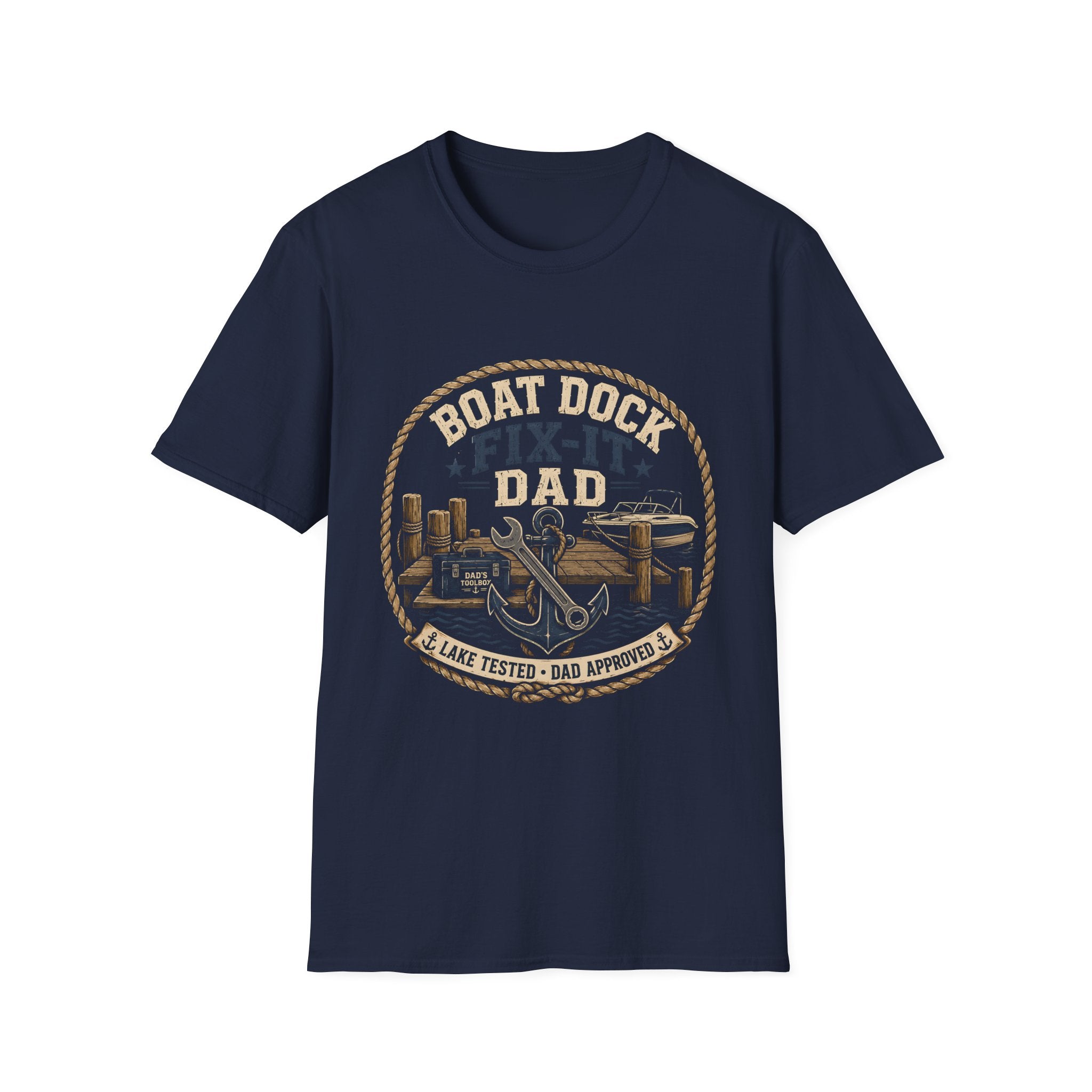 Boat Dock Fix It Dad  T-Shirt
