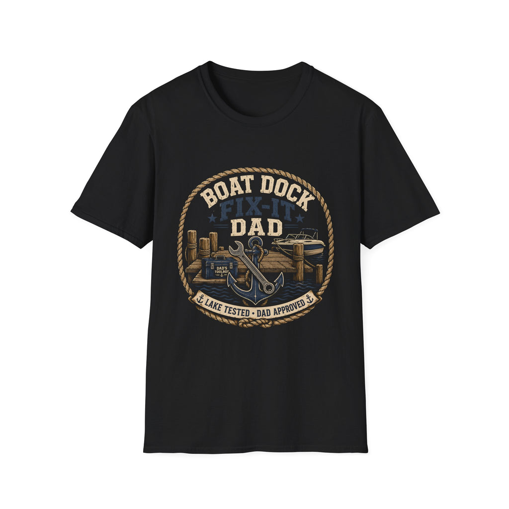 Boat Dock Fix It Dad  T-Shirt