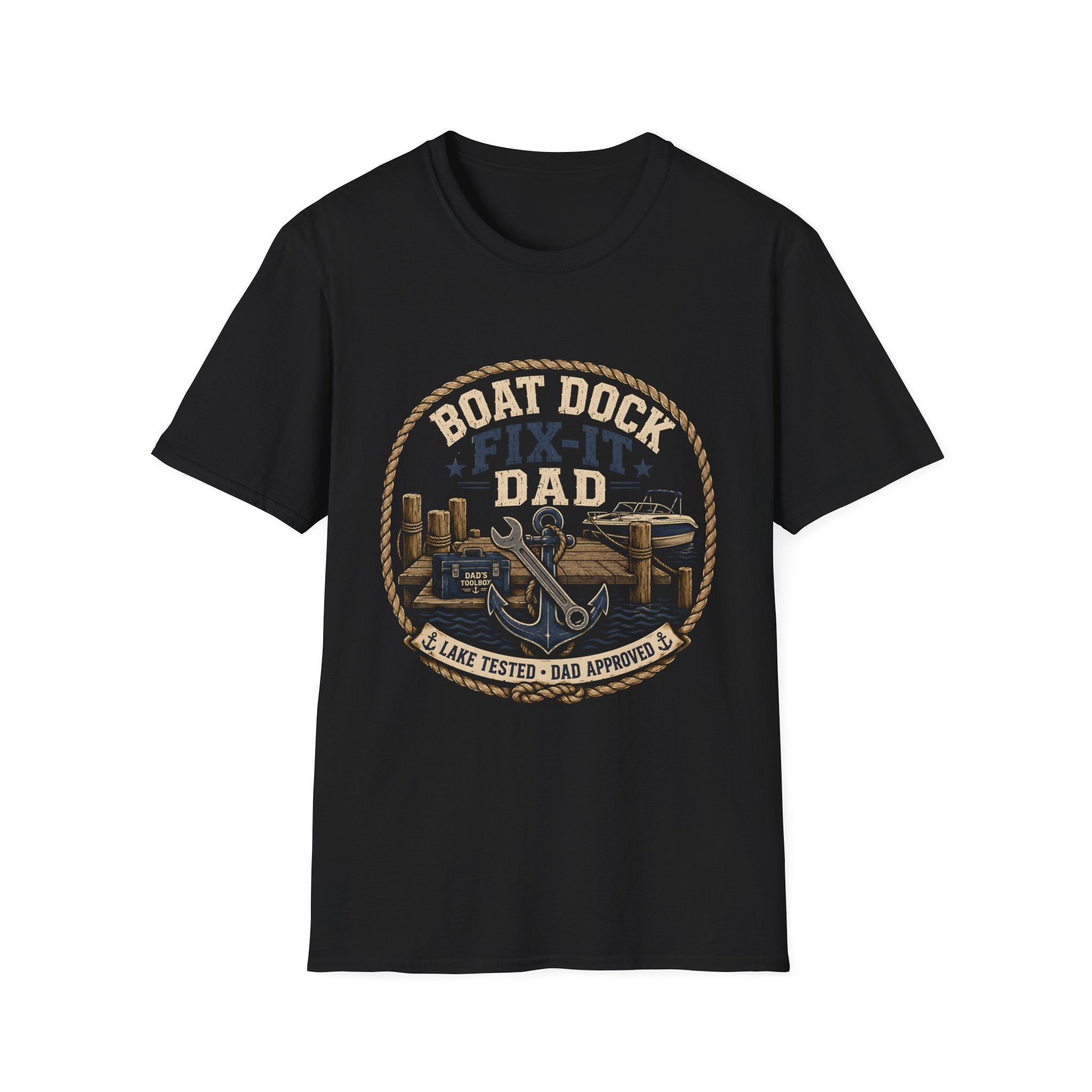 Boat Dock Fix It Dad  T-Shirt