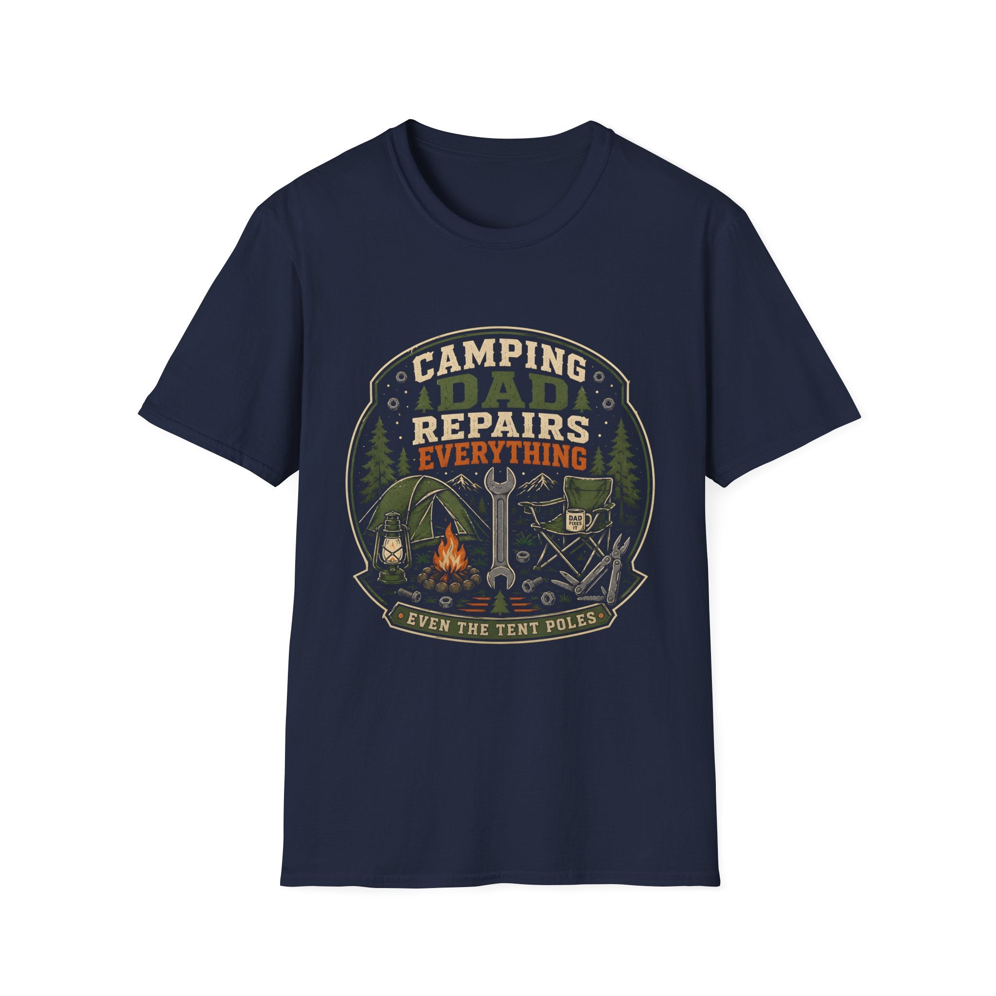 Camping Dad Repairs Everything T-Shirt